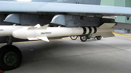 Let, Z-37, R-73, Ukraine R-73-Flugkörper an Mikojan MiG-29