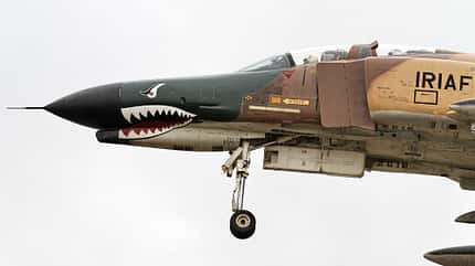 Detail F-4E Phantom Iran mit Haifischmaul