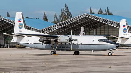 Fokker F.27 der Philippine Air Force am Mactan Cebu International Airport