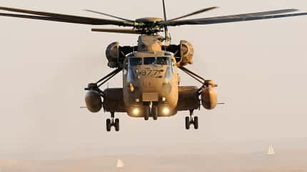 Sikorsky CH-53D Israel im Flug von vorne