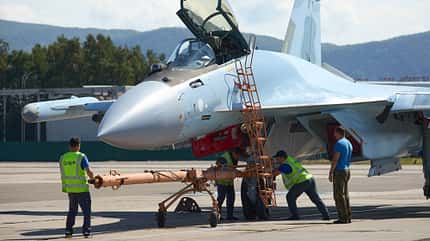 Suchoi, Su-35S, Su-35, Flanker, Su35S, Su35, Russland Fabrikneue Suchoi Su-35S für Russland