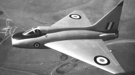 Delta-Testflugzeug Boulton Paul P.111 im Flug