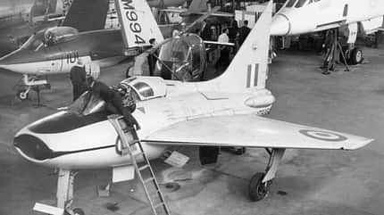 Delta-Testflugzeug Boulton Paul P.111  im Luftfahrtzentrum der Cranfield University