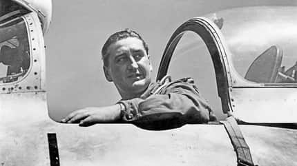 Colonel Gabreski in einer F-86 in Korea
