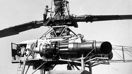 Hughes XH-17 Detail Triebwerke und Rotorkopf