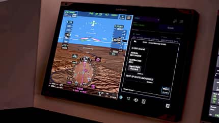 Garmin G5000 PRIME Cockpit-Display mit CPDLC-Funktion