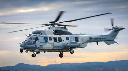 Airbus H225 Helikopter der Royal Thai Air Force im Flug