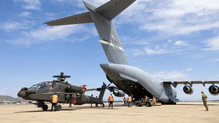 Tiger-Ersatz: Die ersten vier AH-64E Apache für Australien.