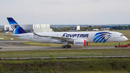 Airbus A350, Egypt Air, F-WZGZ, A350-900, Egyptair, A350-941, MSN 767, SU-GGE Die erste A350 für Egypt Air mit dem Testkennzeichen F-WZGZ am 31. Oktober in Toulouse