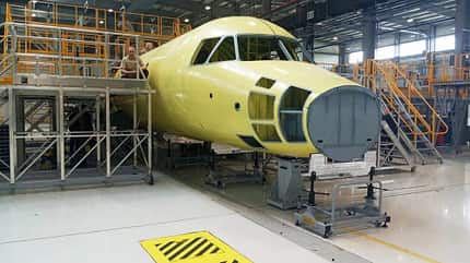 Ladoga, TWRS, TVRS, TWRS-4, TVRS-44, UZGA, Russland, Let-610, Turboprop Russisches Regionalflugzeug TWRS-44 Ladoga im Bau.