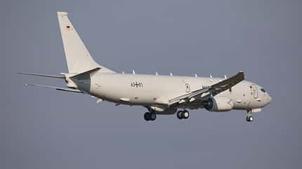 Erste deutsche P-8A Poseidon landet in Berlin. 