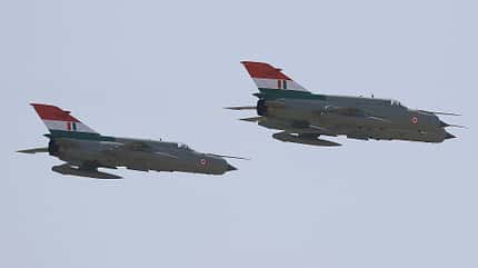 Die letzten MiG-21 in Indien. 
