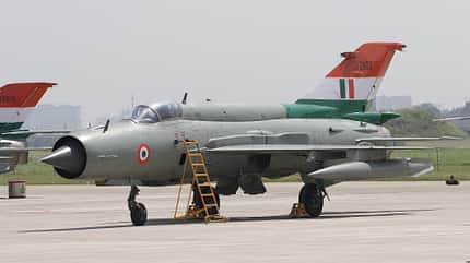 Die letzten MiG-21 in Indien. 