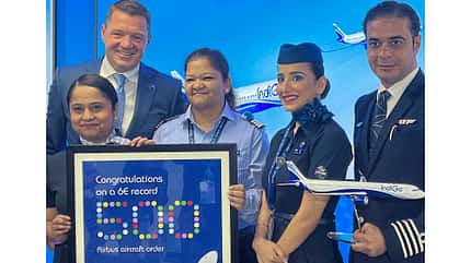 IndiGo bestellt auf der Pariser Luftfahrtmesse 500 Airbus