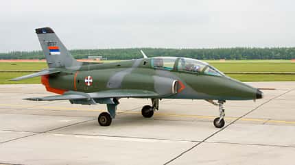 Super Galeb G-4 der serbischen Luftwaffe. 