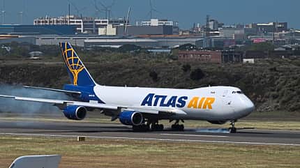 Taipeh, Vietnam, Airport, Taoyuan International Airport, TTY, RCTP, Jumbo, Frachter, Boeing 747 Ein Boeing 747-Frachter von Atlas Air am Taoyuan International Airport