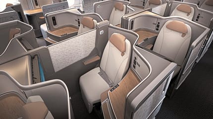 Recaro Aircraft Seating, Flugsitze, Business Class, Schwäbisch Hall, Economy-Sitze, Business-Class-Suiten R7 Business-Class-Sitze von Recaro Aircraft Seating