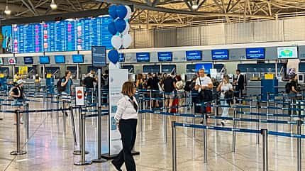 Athen International Airport, ATH, Griechenland, Flughafen Athen, AIA Check-In-Schalter am Flughafen Athen