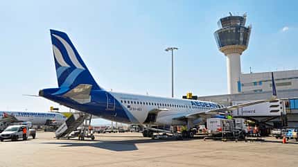 Athen International Airport, ATH, Griechenland, Flughafen Athen, AIA Airbus A320neo mit dem Kennzeichen SX-NES von Aegean Airlines am Flughafen Athen