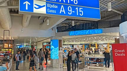 Athen International Airport, ATH, Griechenland, Flughafen Athen, AIA Ladenflächen am Flughafen Athen ATH