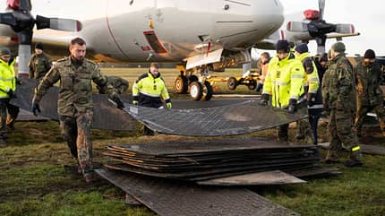 Orion, marine, P-3C, Aeronauticum, MFG 3 Die letzte Reise der P-3C Orionn 60+01 ins Museum.