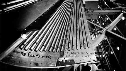 Tragflächensegment Innenansicht mit Luftleitungen