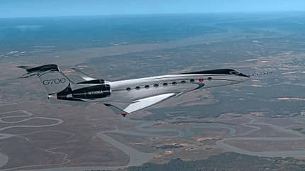 Gulfstream G700 im Flug