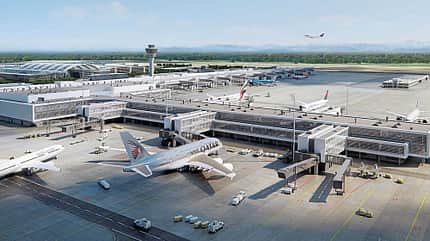 Flughafen München, MUC, EDDM, Terminal 1, Terminalerweiterung, Flughafenausbau Konzept für die Terminal-Erweiterung am Flughafen München MUC