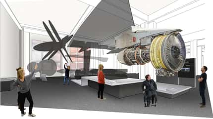 Turboprop-Motor NK-12 an der Antonow An-22 "Antei".