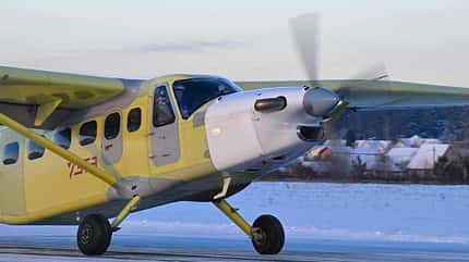 "Baikal-Flugzeug" LMS-901 startet erstmals mit russischem Motor.