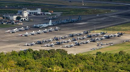 Flugzeuge der US Air Force beim Kampfeinsatz gegen Venezuela (Operation Absolute Resolve). 
