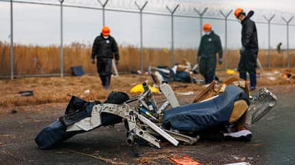 Wrack der Boeing 737 von Jeju Air nach der Bruchlandung in Südkorea.
