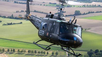 Ehemalige Heeresflieger Bell UH-1D mit dem Kennzeichen D-HYUH