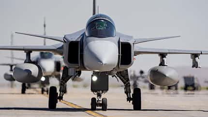 Saab JAS-39 Gripen-C der ungarischen Luftwaffe im Einsatz.