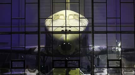 Die sowjetische Buran 2.01 im Museums Komplex Werchnjaja Pyschma.