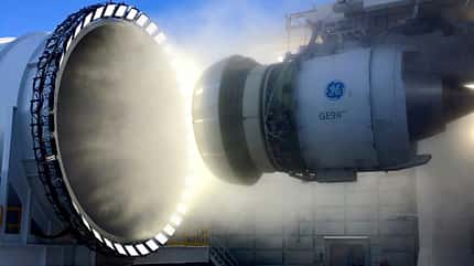 GE9X Triebwerks-Vereisungstest in Winnipeg 