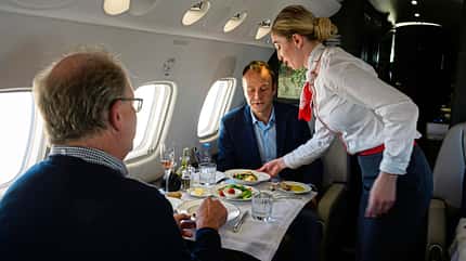 Catering im Flugzeug