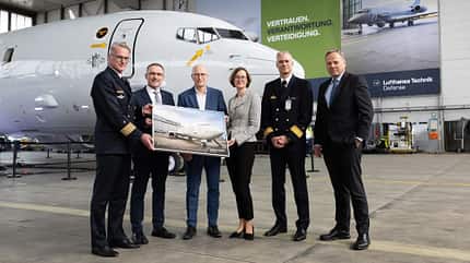 P-8A Poseidon der Deutschen Marine bei Lufthansa Technik in Hamburg