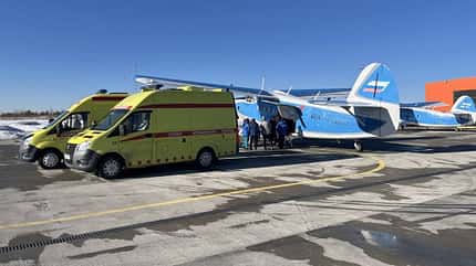 Turboprop-An-2 (TWS-2MS) als Rettungsflugzeug in Russland.