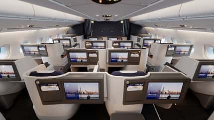 Erste A380 von Lufthansa mit neuer Business Class.