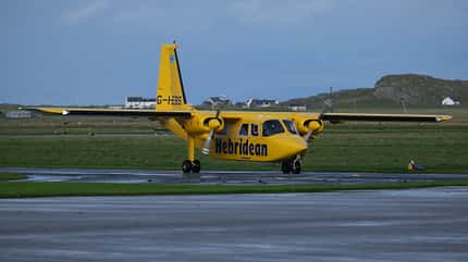 Flugplatz Tiree in Schottland (Hebriden).