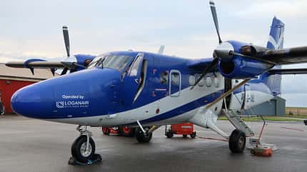 Flugplatz Tiree in Schottland (Hebriden).
