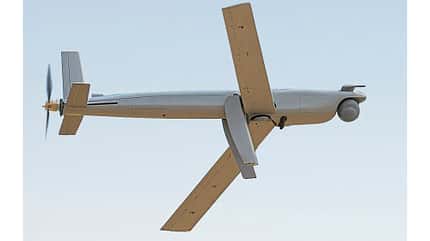 Kamikazedrohne Skystriker Block 4 von Elbit Systems im Flug