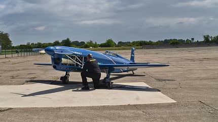 Caudron-Renault Rafale C.460 Replika beim Renault-Event in Melun-Villaroche, Frankreich