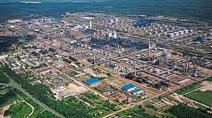 PCK Raffinerie, Schwedt, SAF, Power-to-Liquid-Anlage PCK Raffinerie Gelände in Schwedt