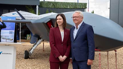 Boeing, MQ-28, ILA Berlin Gruppenbild vor Boeing MQ-28 auf der ILA in Berlin