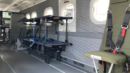 Do228 NXT von General Atomics, Innenansicht der Kabine auf der ILA 2026.