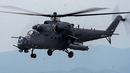 Bulgarien, Serbien, Mi-35M, Mi-35, H145M, MiG-29 Mi-35M aus Serbien, bulgarische MiG-29 und andere Fluggeräte bei der Übung Thracian Blade 2026 in Bulgarien.