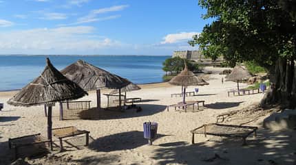 Strand Ilha de Mocambique in Mosambik