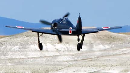 Restaurierte Fw 190 in der Türkei beim Erstflug.